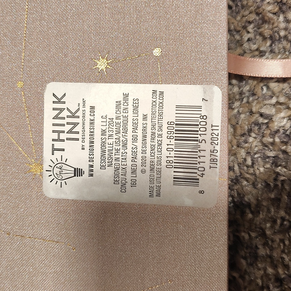 DesignWorks Ink Starry Beige Journal & A NOVEL JOURNAL PETER PAN BUNDLE LISTING - Picture 6 of 14
